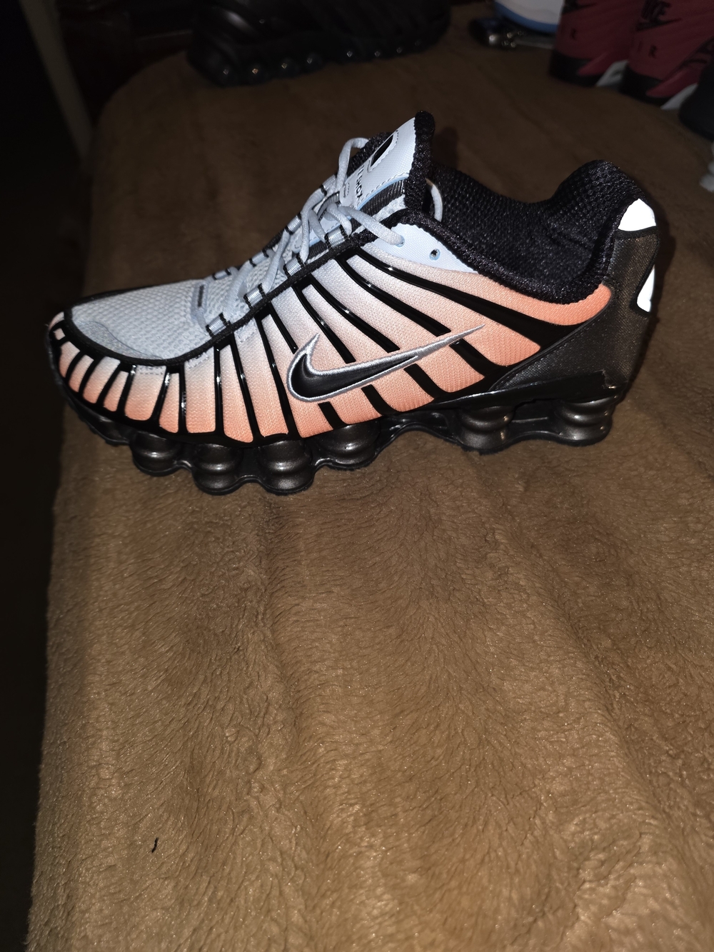 Nike Kids' Black & Peach Gradient Running Shoes